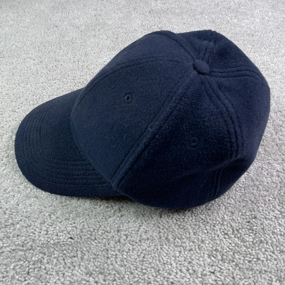 Brooks Brothers Hat Mens XL Fitted Navy Blue Wool Fleece Baseball Cap Preppy